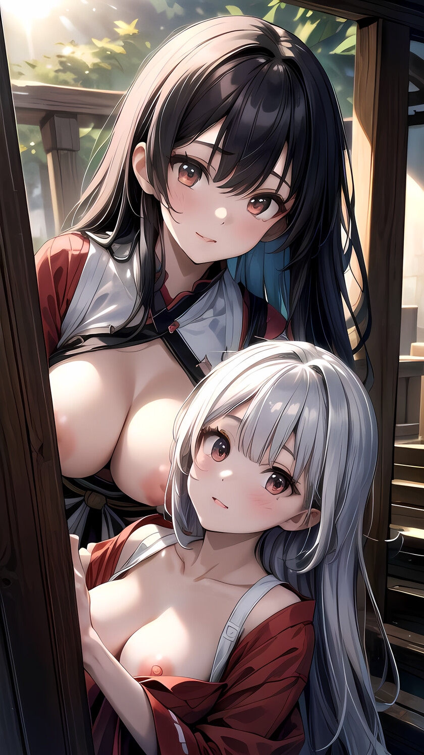 双子美少女 - 魅惑のエロティックアートCG集192枚【差分なし/WQHD】 画像10