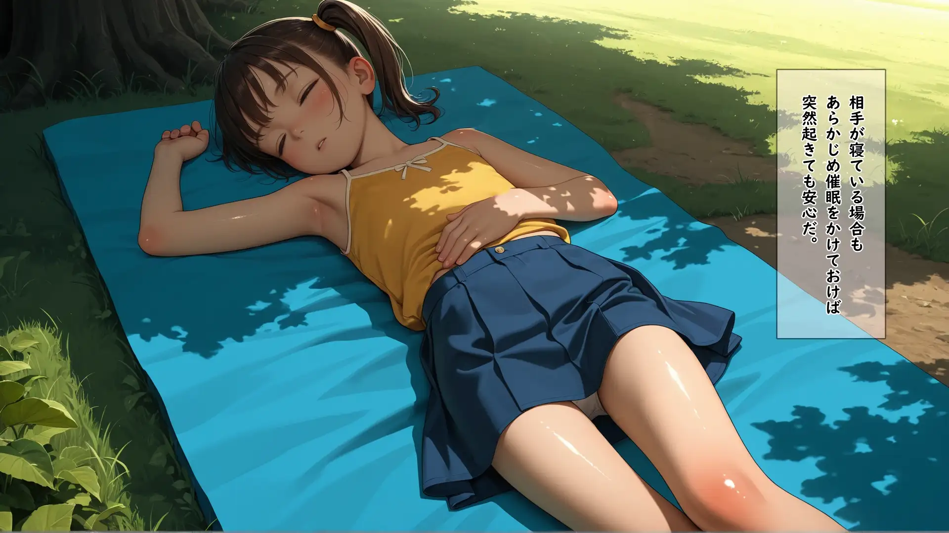 知らないオジに催○でパンツを脱がされ可愛いすじまんに電マを当てられ続けて何回イってもやめてもらえない女の子 ありゅ研究所 エロ画像6