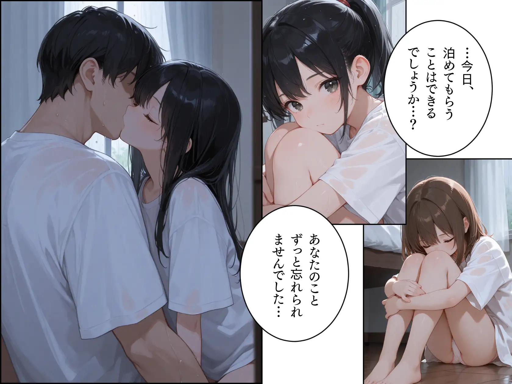 雨宿り。制服のまま家出してきて、ずぶ濡れになっていた少女との話。 ぱんなっつ エロ画像5