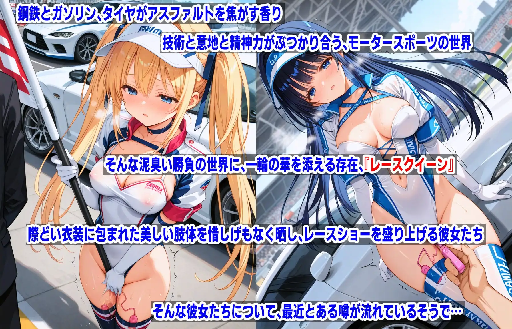 AIレオタード少女CG集vol.3 レースクイーン×バイブレーション mugi エロ画像2