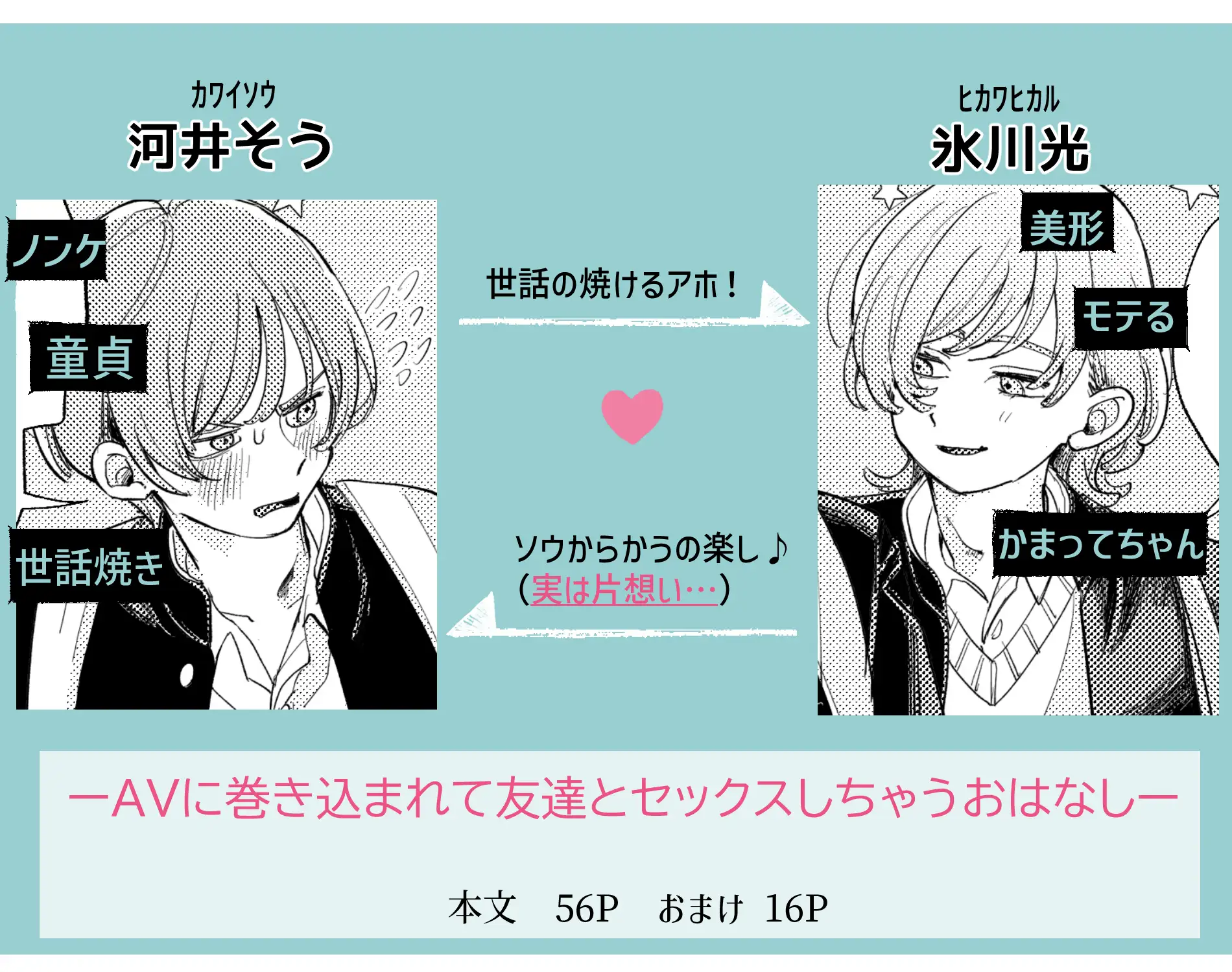 AVにまきこまれて逃げたいのにアホの友達のやる気がエグい hizakozou エロ漫画2