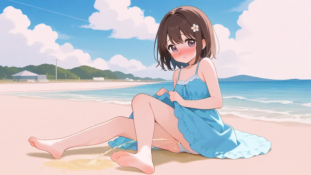 OMOイラストAIではAI生成技術を使い可愛い女の子のおもらしや我慢をする姿を描いています(2) 画像5