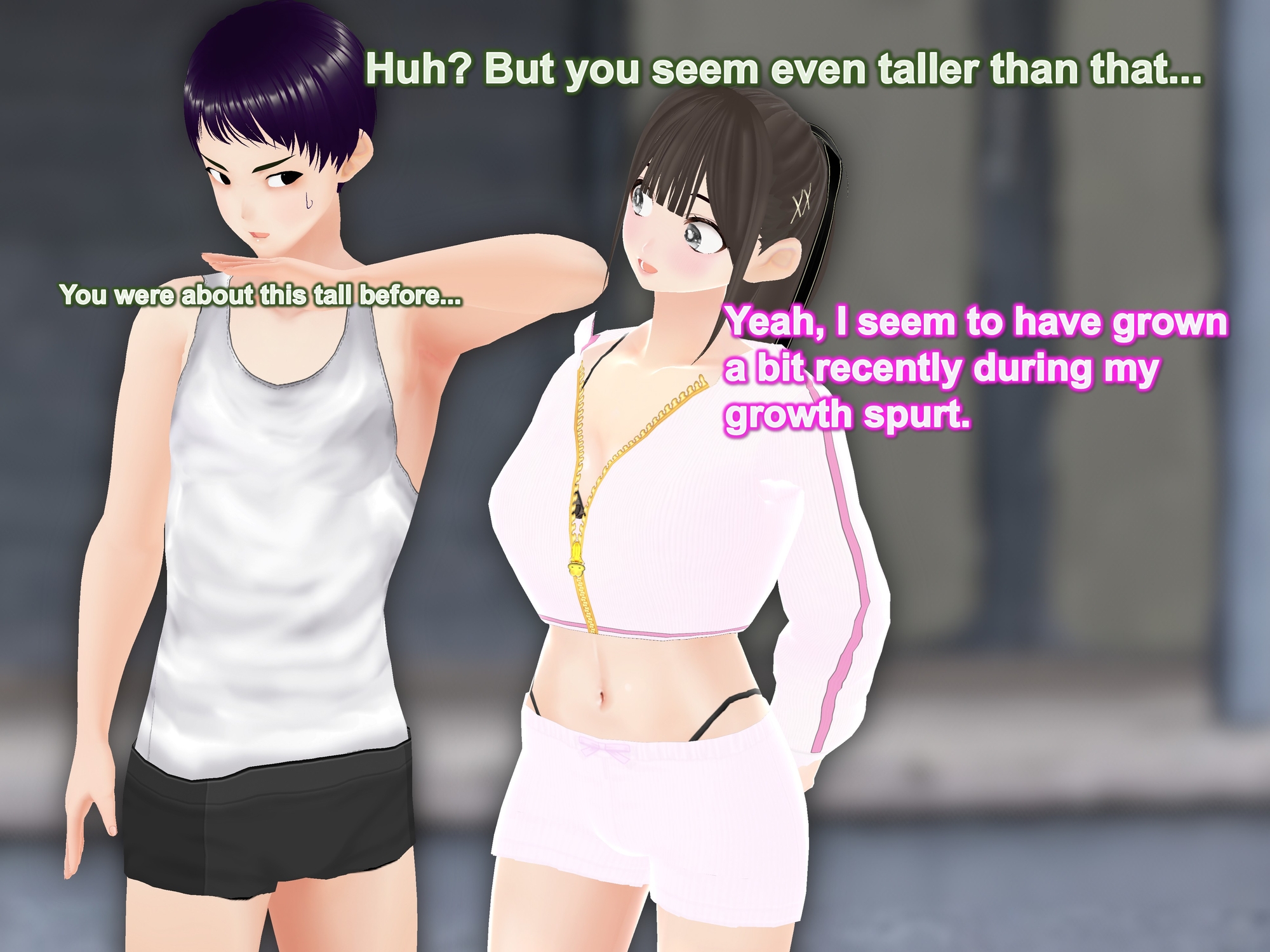 Outgrowing only girls, Overtake boys, Growth sound. Summer vacation Arc