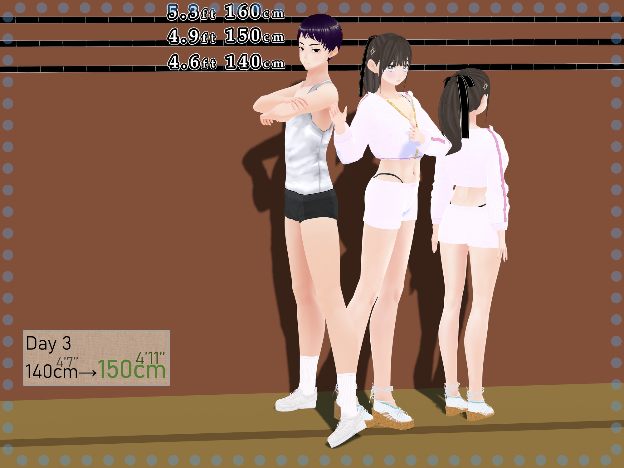 Outgrowing only girls, Overtake boys, Growth sound. Summer vacation Arc