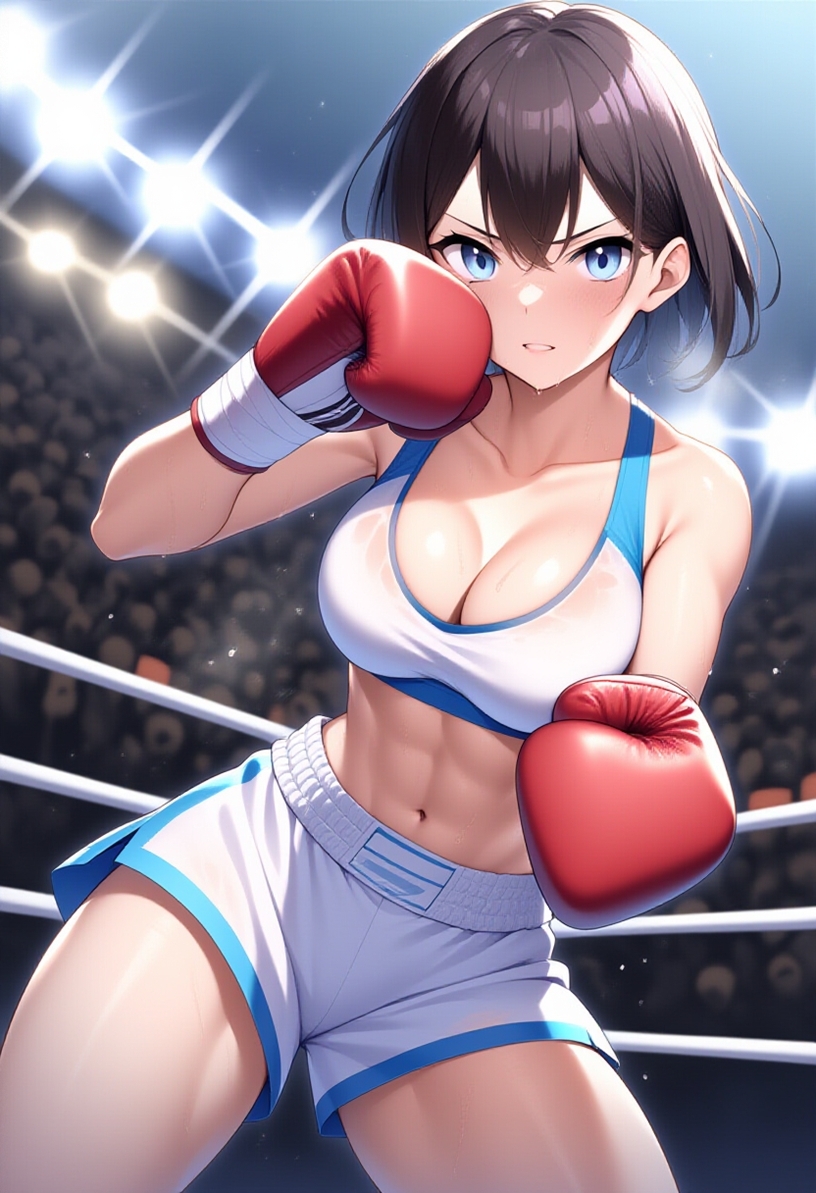 女子ボクシング美少女AIイラストコレクション1 立ち絵編_1