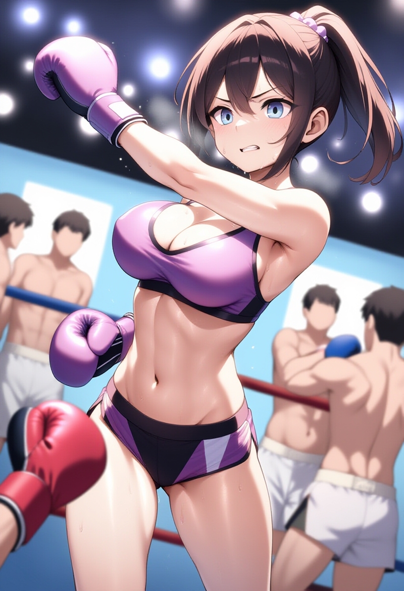 女子ボクシング美少女AIイラストコレクション1 立ち絵編_2