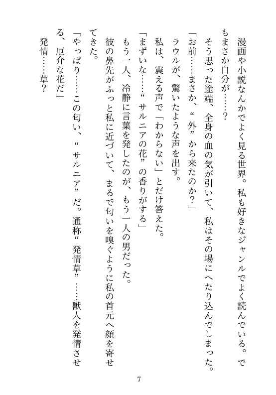 双子のケモノに溺れて～異世界で絶倫な獣人双子に囚われて3日3晩イかされ続けました～