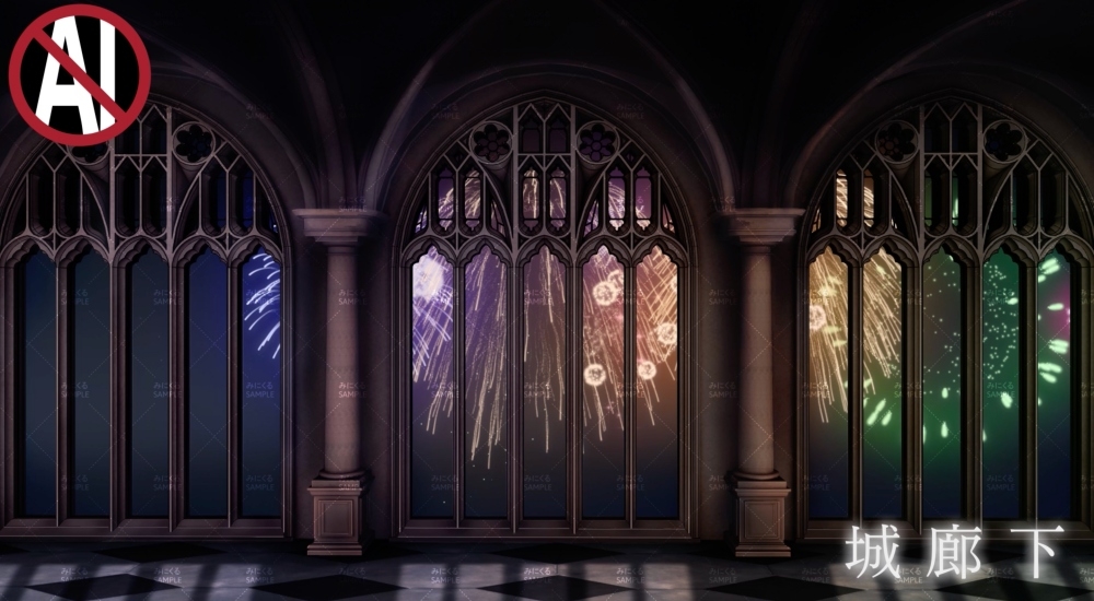 みにくる動く背景素材集『花火編』part02-ファンタジー- 画像1