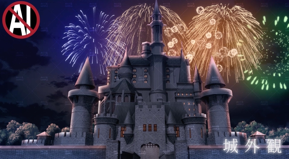 みにくる動く背景素材集『花火編』part02-ファンタジー- 画像4