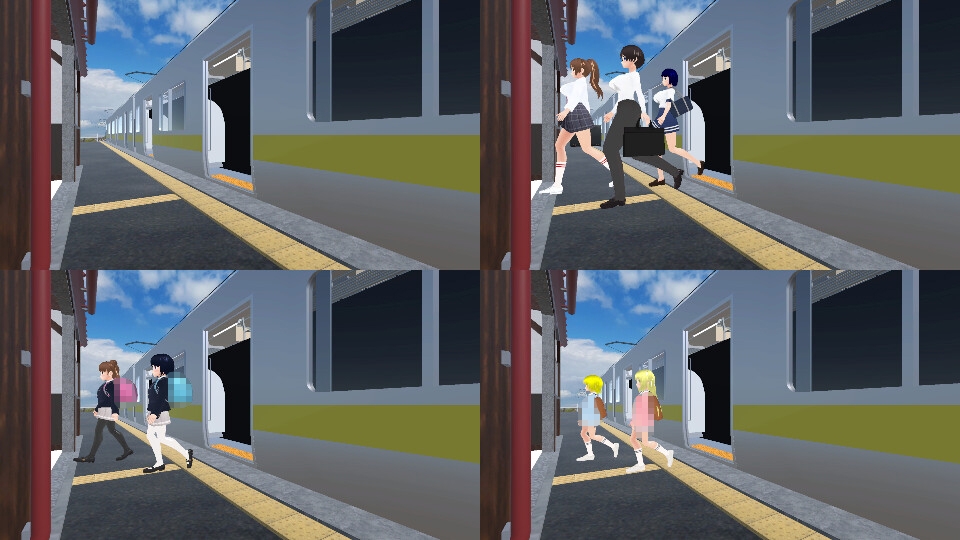 ○○市の生活 通勤電車編