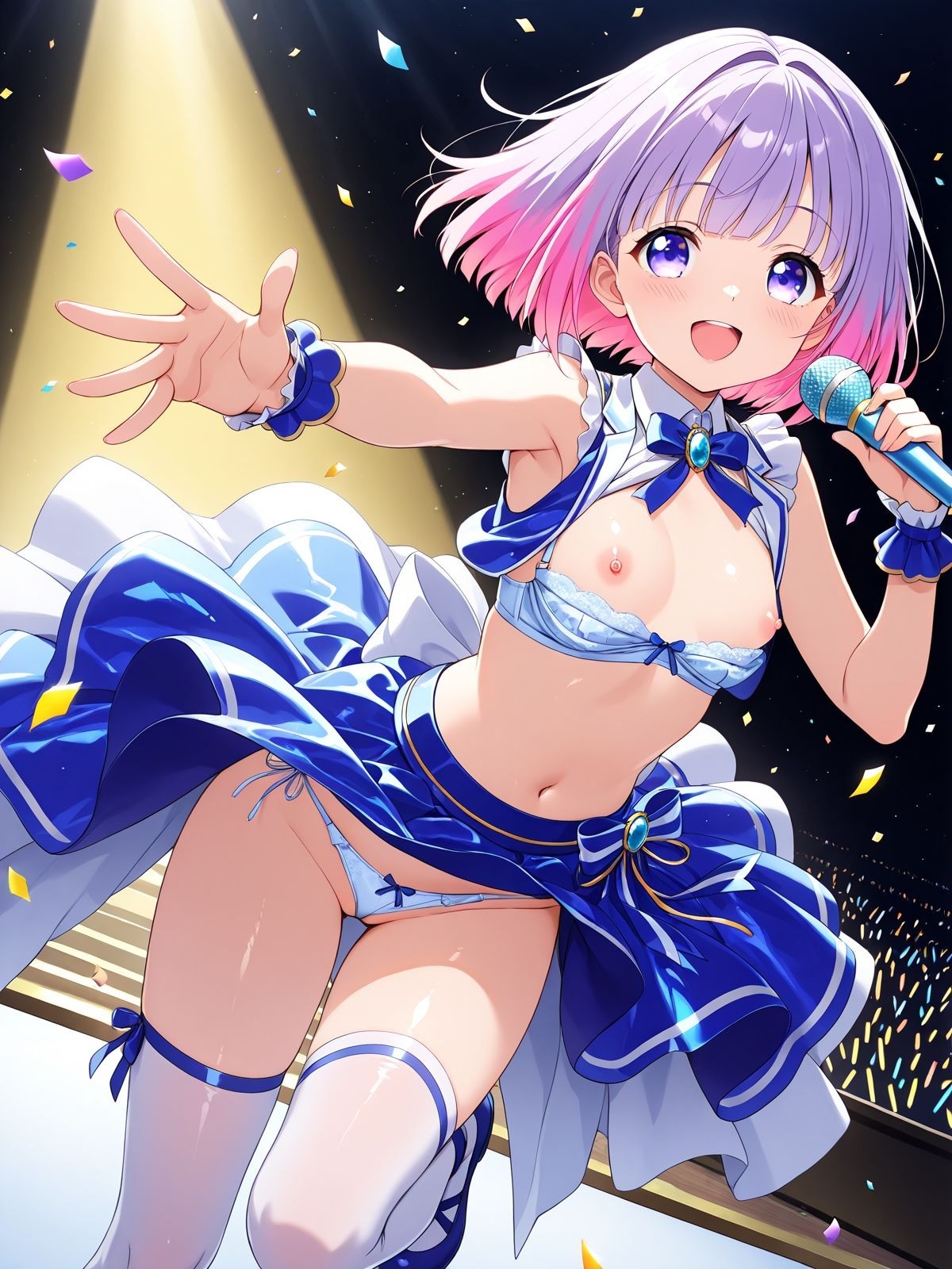 「え…そんなに見たいの?しょうがないなぁ」みんなの前で脱ぎだすアイドル！エッチなライブ会場へようこそ！_8