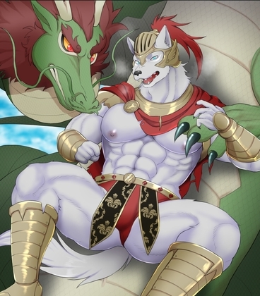 竜に襲われる騎士団長