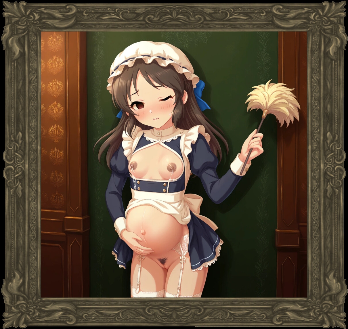 絵画に取り込まれてしまったアイドル達 性処理メイドの絵画編2 画像8
