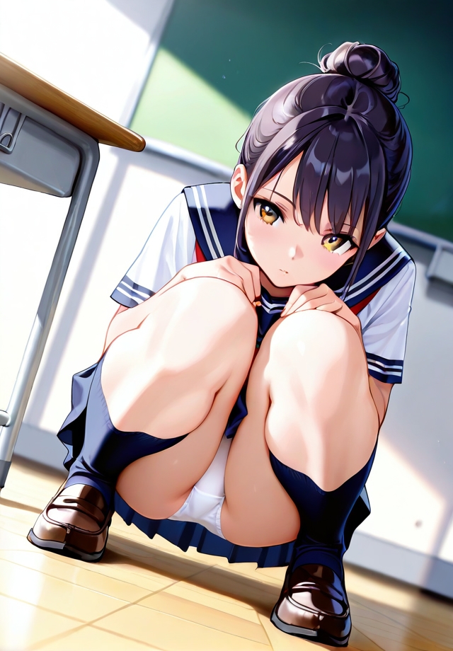 PantyCllectionVII JKしゃがみパンチラ2_7