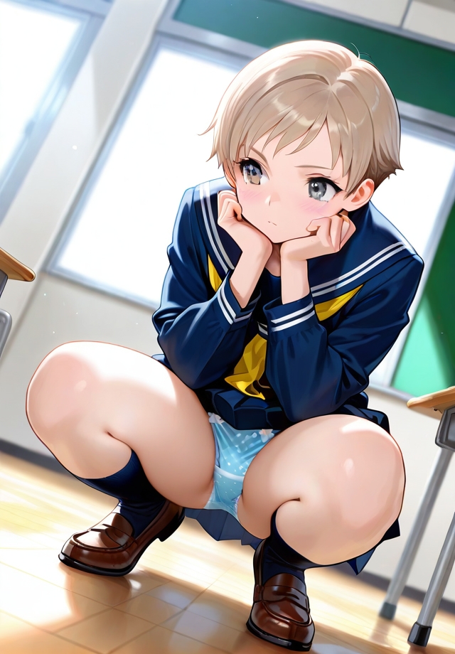 PantyCllectionVII JKしゃがみパンチラ2_9