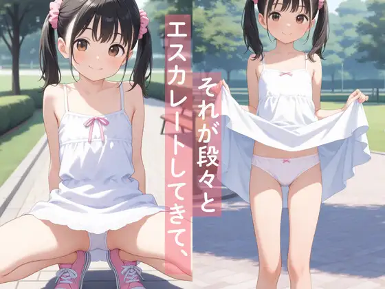ある日見かけたツインテール女子に声を掛けたらそのまま茂みで神展開 公園編 つるぺたコロリ エロ画像5