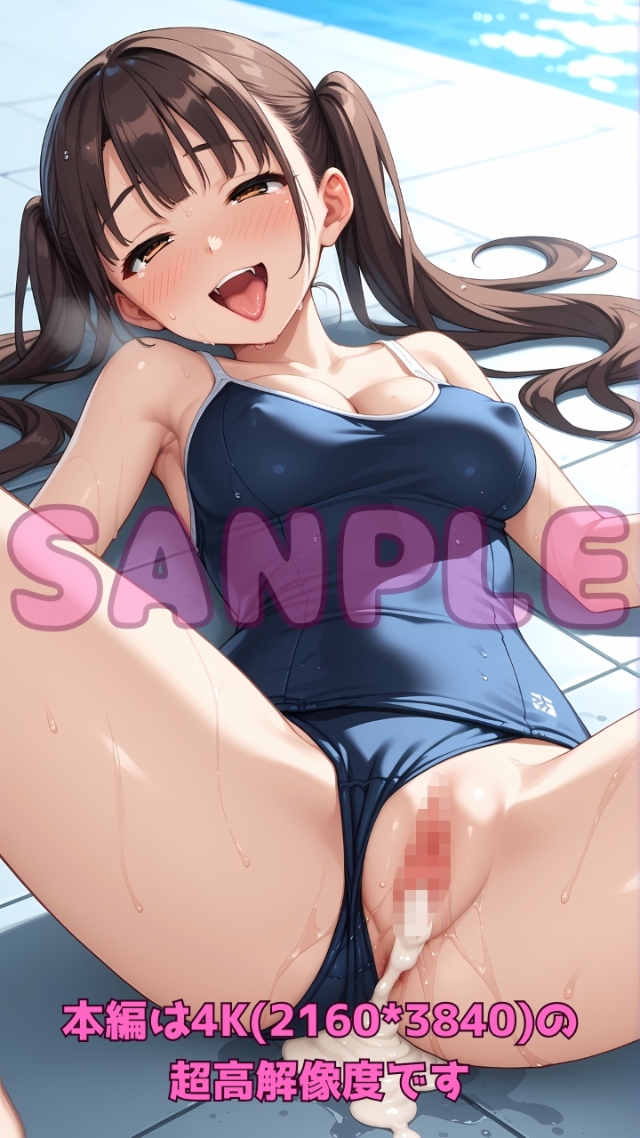 深夜のスク水部プールで禁断レッスン_10