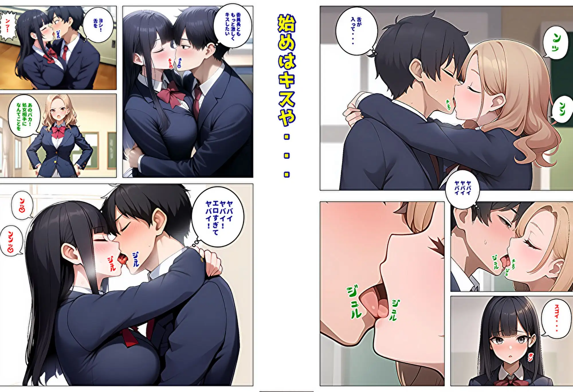 (めちゃくちゃエロい作品なので新作セールします)委員長とギャルがセックス勝負を始めたんだが俺が審判をする事になった話 暇人クラブ エロ漫画5