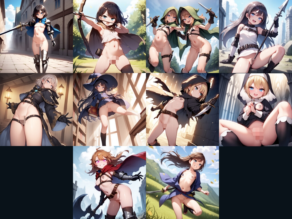 異世界丸出しジョブ図鑑 おま〇この露出で女神の加護が得られる異世界_10