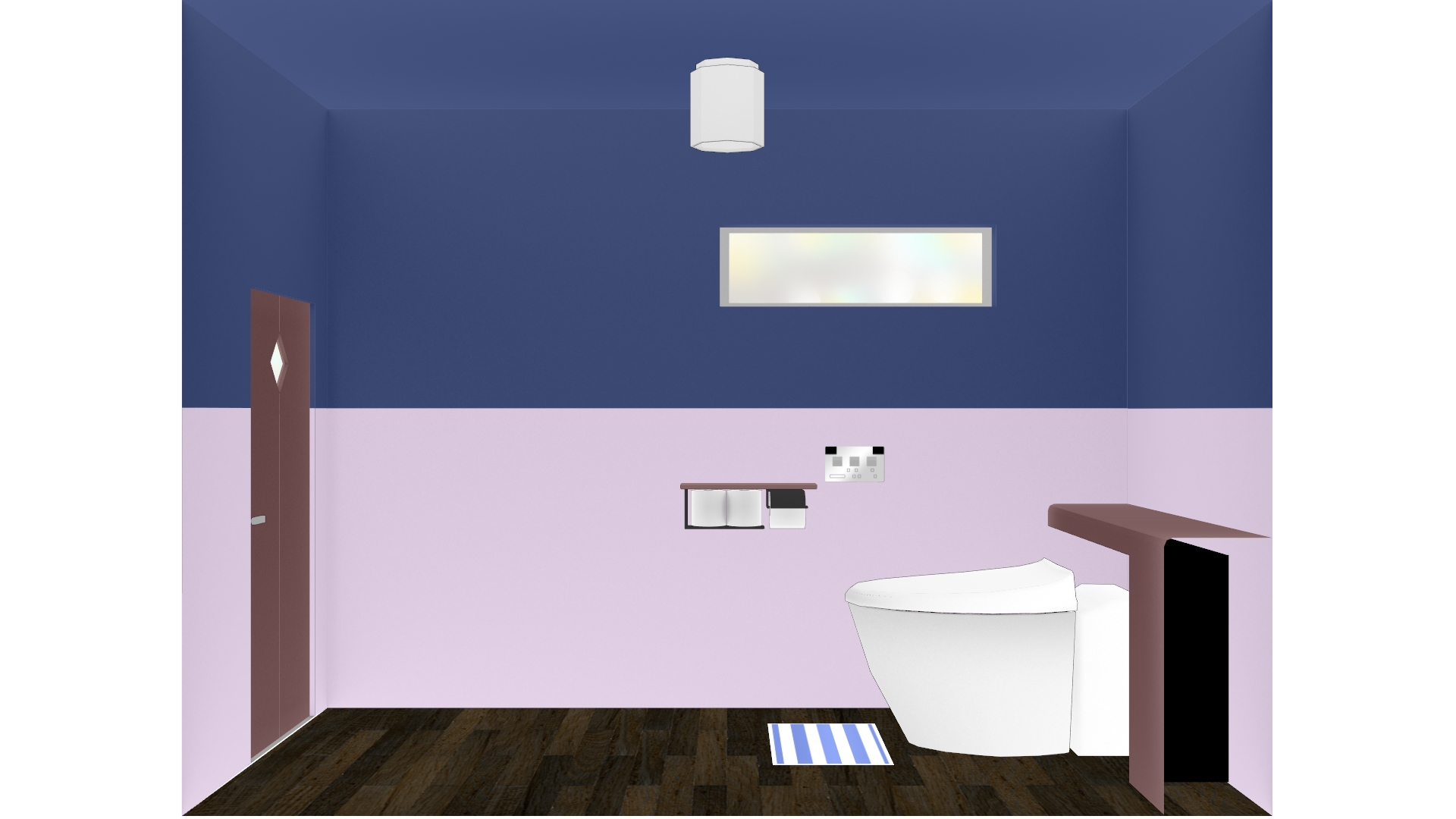 MMD用ステージモデル 施設&家庭用トイレモデルデータ