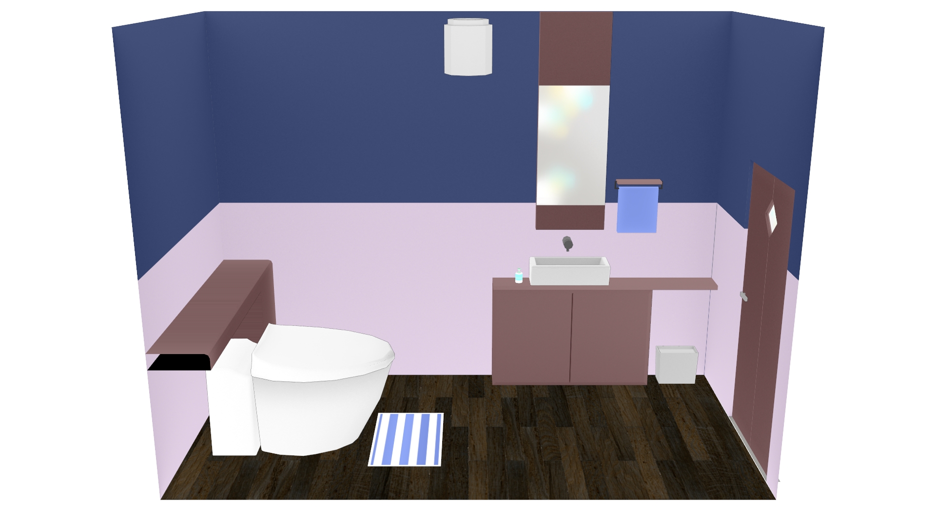 MMD用ステージモデル 施設&家庭用トイレモデルデータ