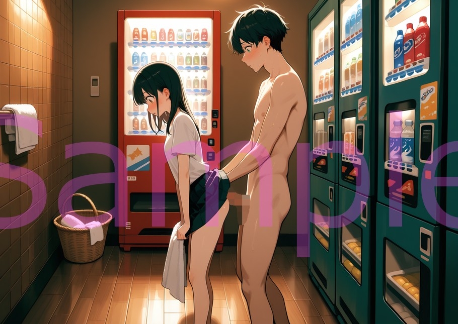 【CFNM】薄着で男風呂を掃除するムッツリ女子大生は無防備な男に興味が止まらない1 画像6