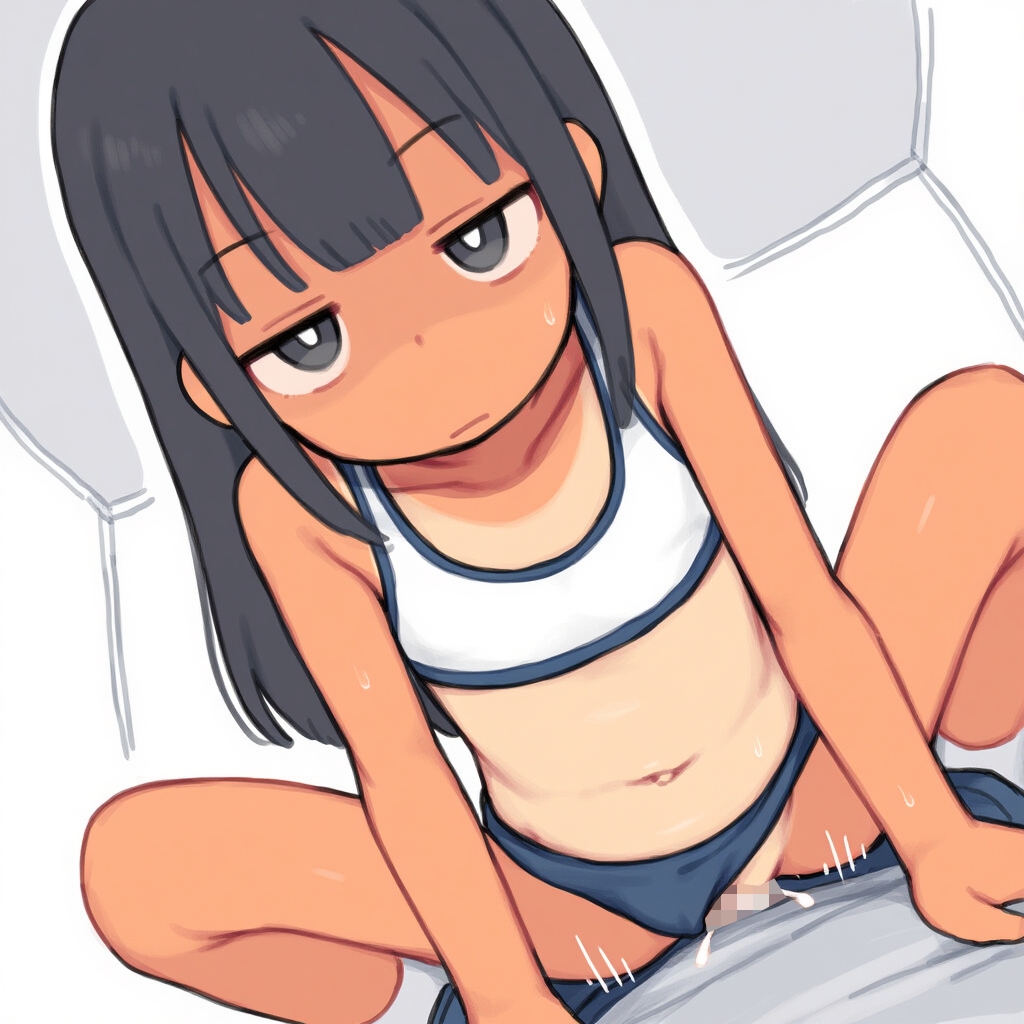 貧乳・つるぺた黒髪ジト目騎乗位 画像7