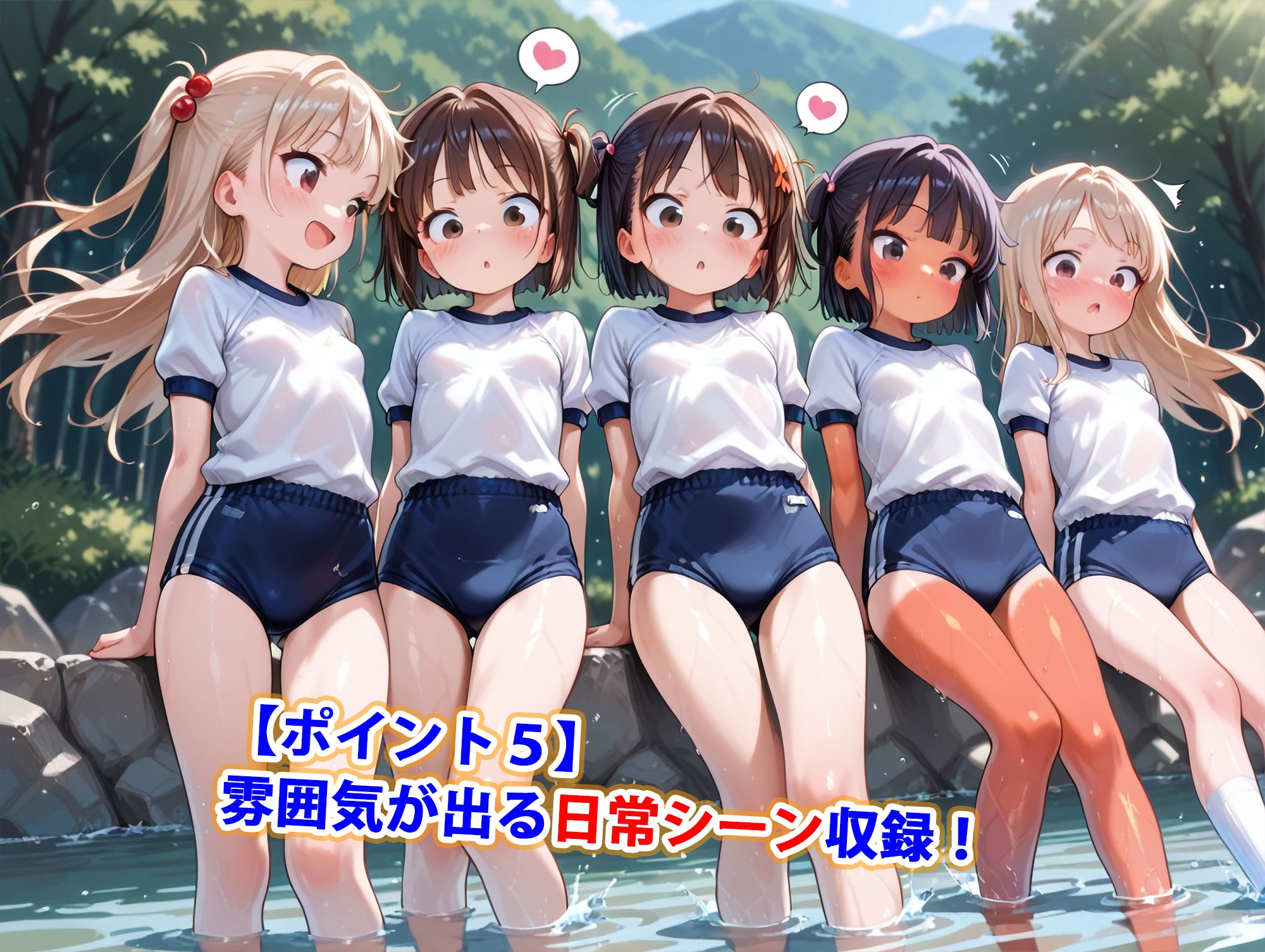 赤青ブルマ○リ少女川遊び純ハーレム_6