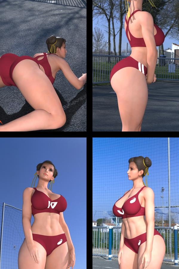 元祖中華女性格闘家 チュン◯ー(春◯)の写真集 麗しき春_06