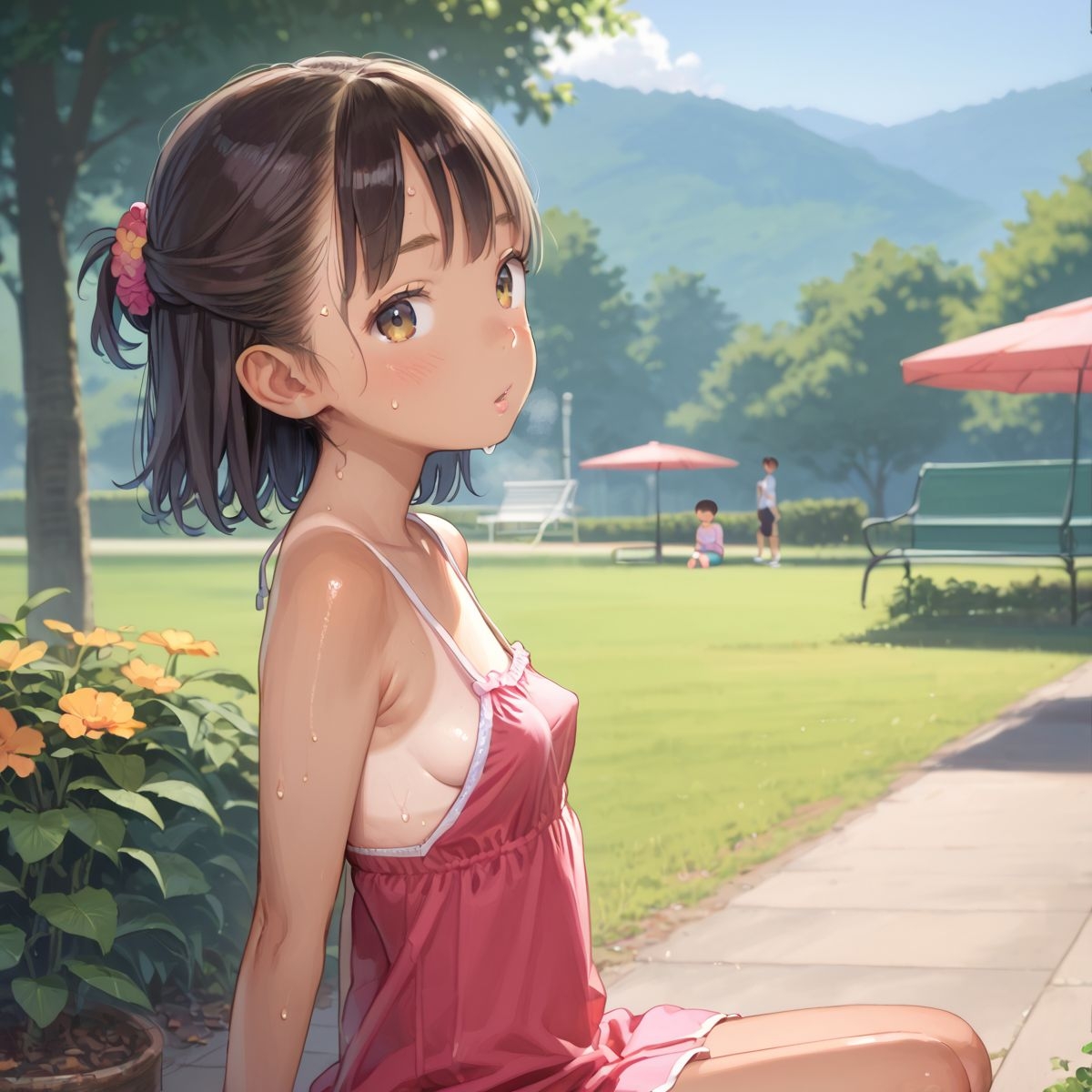 ちっぱい少女の日常〜田舎育ちのちっぱい日焼け娘と夏休みデート〜05 9枚目