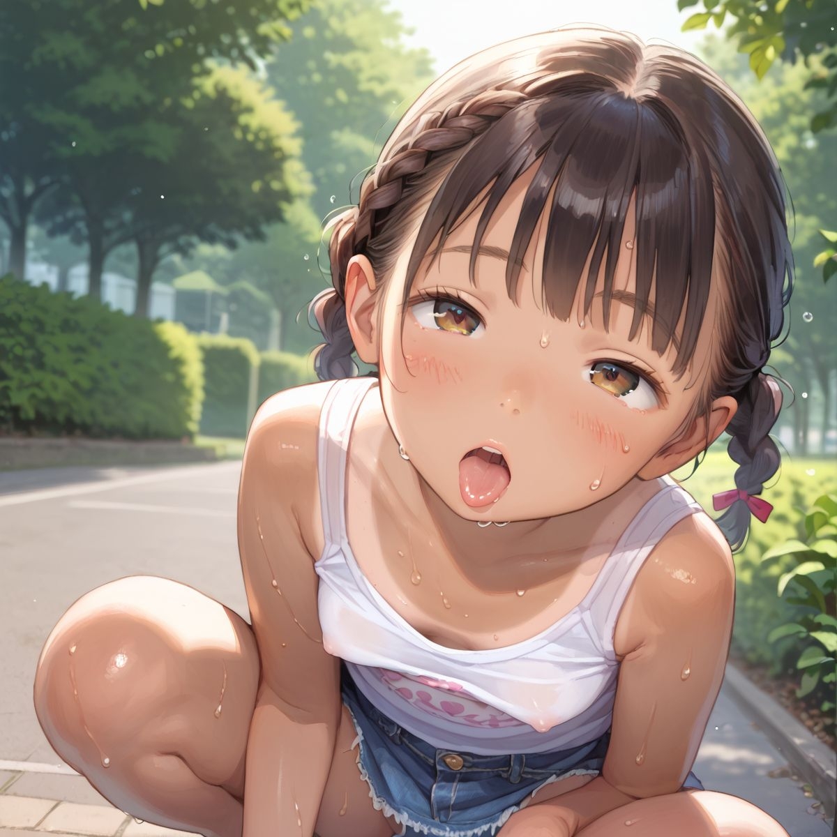 ちっぱい少女の日常〜田舎育ちのちっぱい日焼け娘と夏休みデート〜05 8枚目