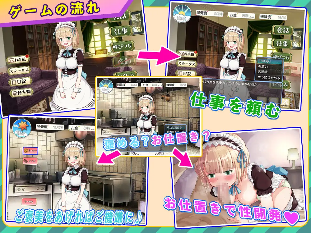 快楽堕ちメイド～ひどい目に合わされてるはずなのに、なんでこんなに気持ちいいの……～ H染色体 エロ画像2
