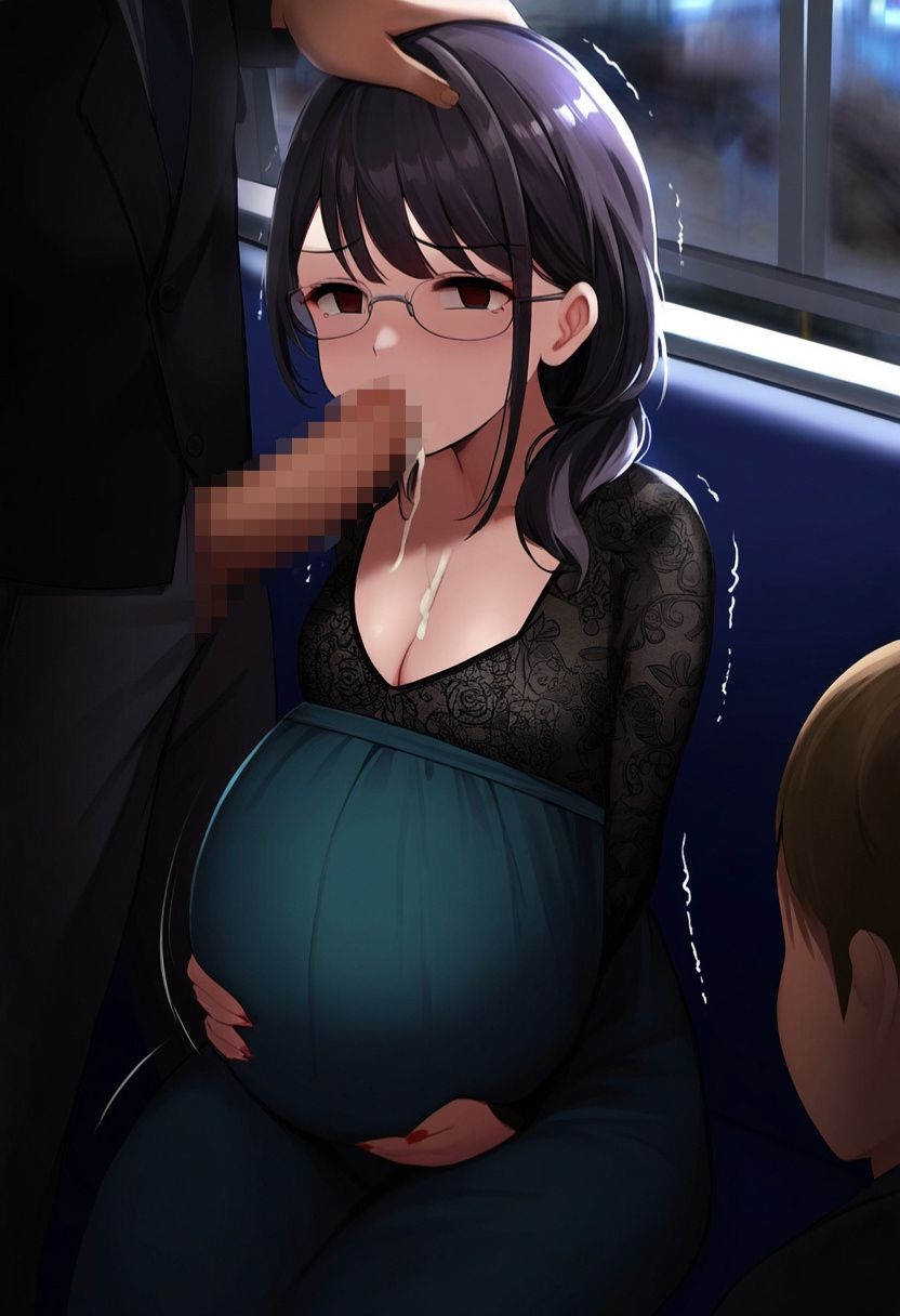 時間停止させて町中の妊婦を無抵抗にさせてヤりまくる！孕んだボテ腹母を寝取って無許可中出し・ぶっかけ(キス・立ちバック・フェラ・押し掛けセックス・マタニティ) 画像8