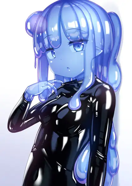 スライム娘にラバースーツを着せてみた チーズ酵母 エロ画像3