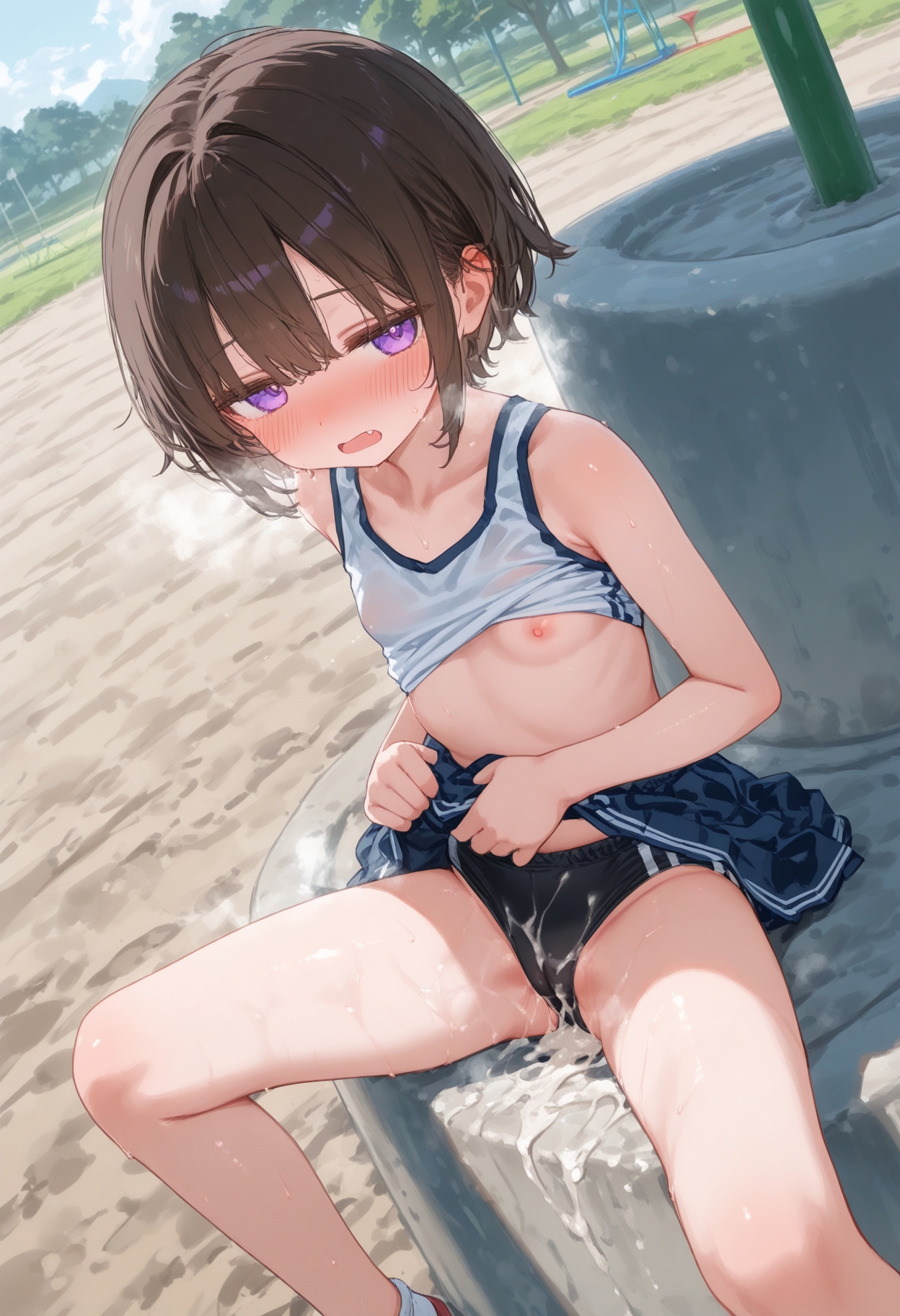 可愛い女の子のおまんこ見ながらパンツの中に射精したい！2_7