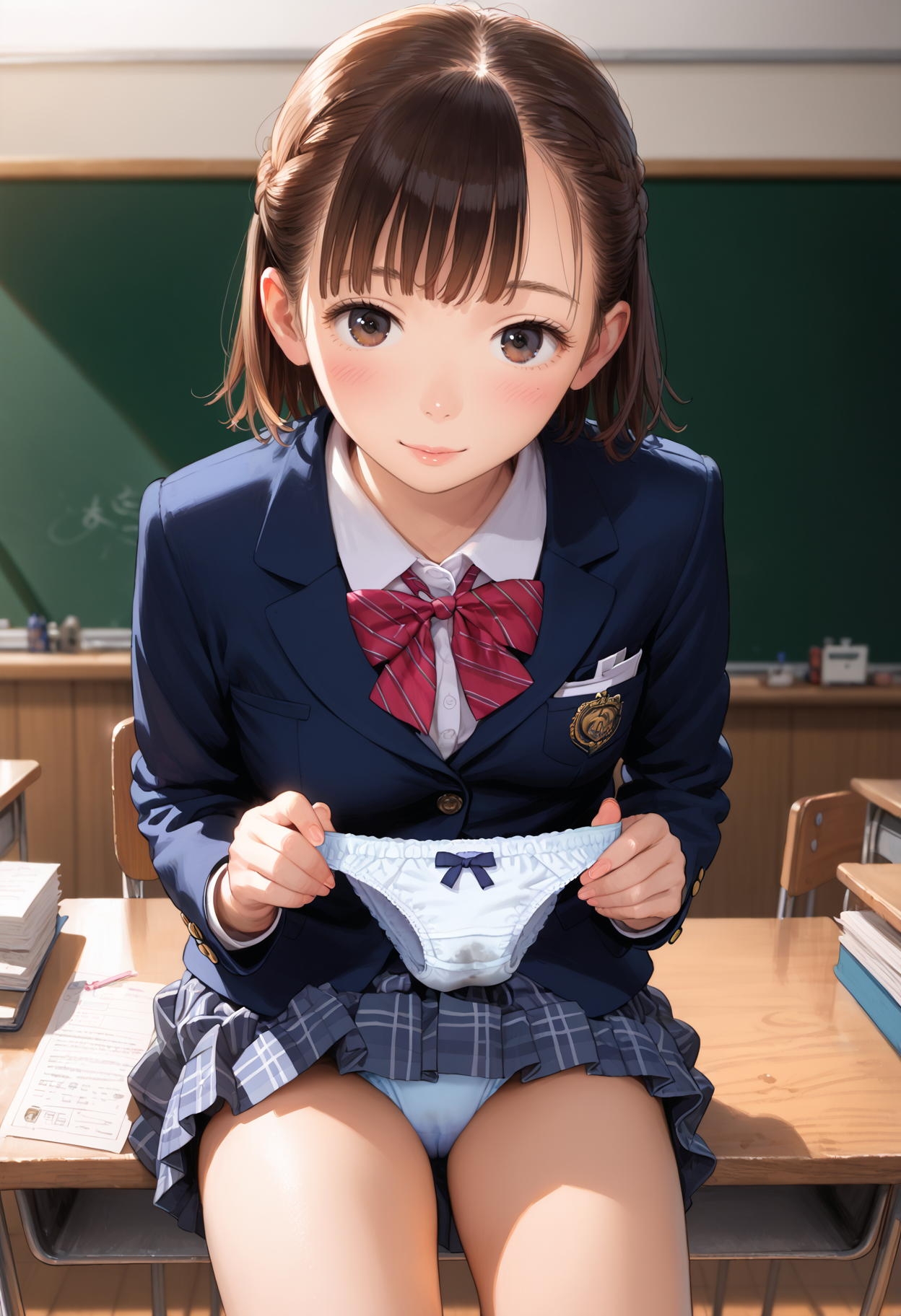 【私の汚れたパンティ】オシッコ染みと匂い付き_9