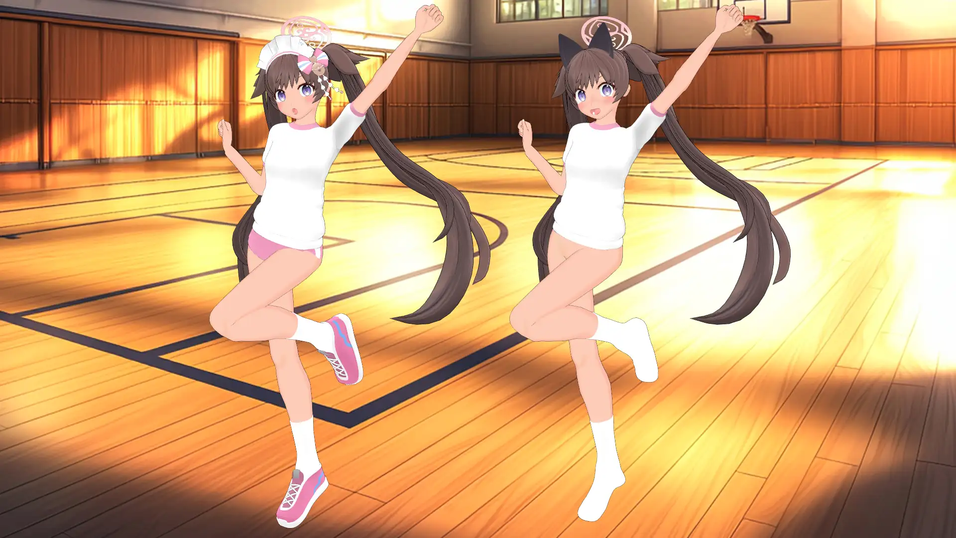 ブルアカ 河和シズ〇(水着&体操服セット) MMD用3Dモデルデータ