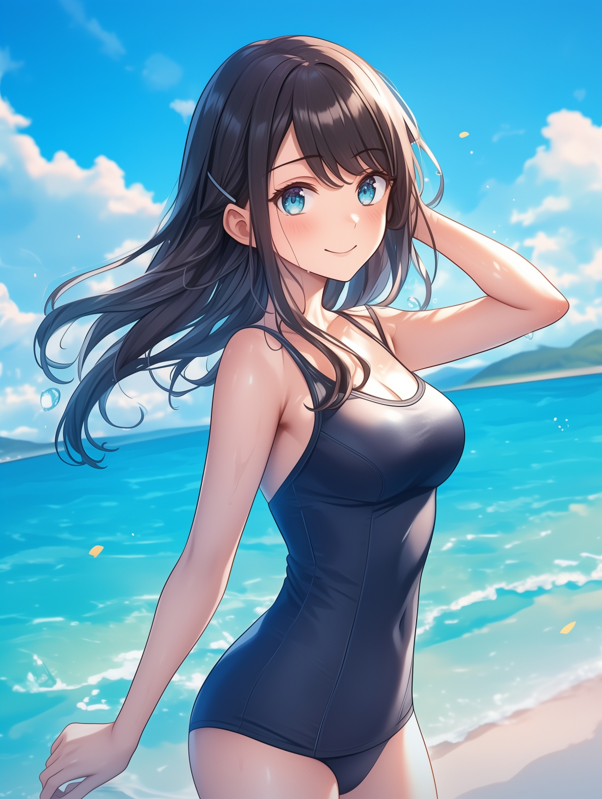 AI生成スク水少女100名CG集_2