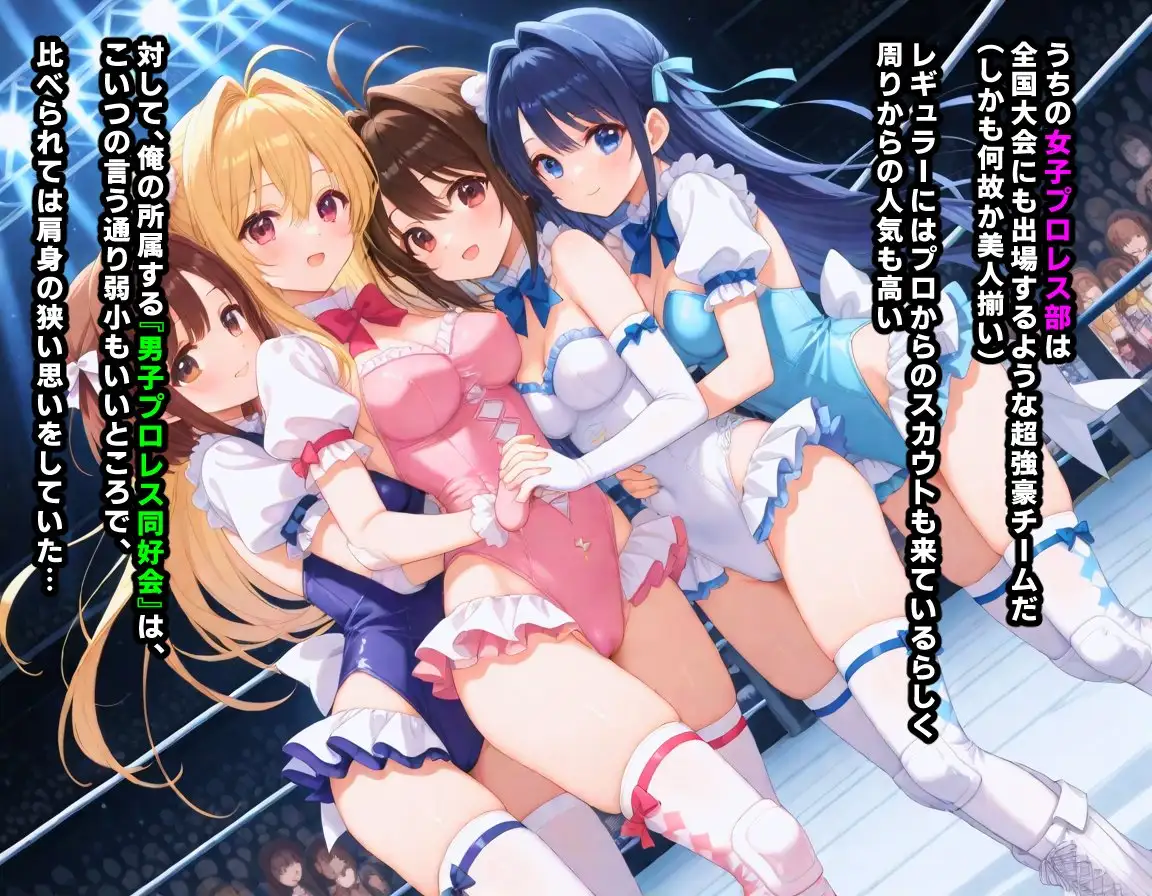 AI敗北少女CG集vol.16 強豪女子プロレス部の金髪ツインテ後輩ちゃんが、メスガ〇ムーブで煽ってきたので俺たち男子プロレス同好会の総力をもってわからせる必要がある mugi エロ画像3