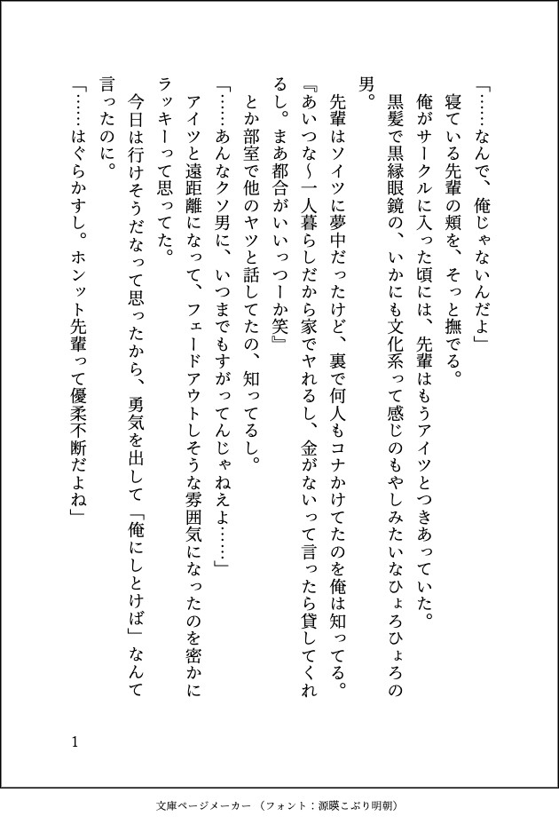泥酔睡眠えっち〜後輩に恋愛相談してたら酔っ払って寝てる間にハメられてしまいました〜