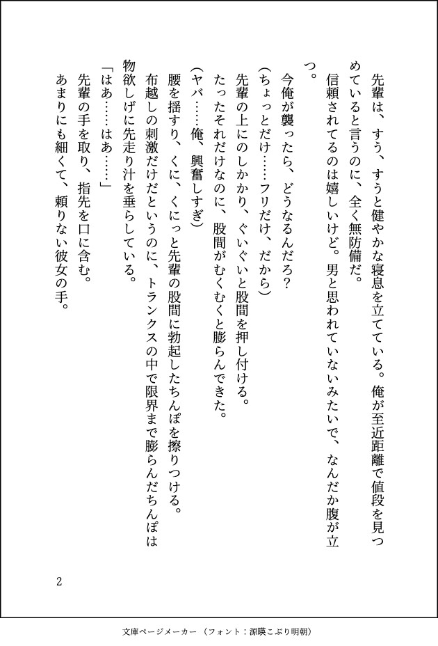 泥酔睡眠えっち〜後輩に恋愛相談してたら酔っ払って寝てる間にハメられてしまいました〜