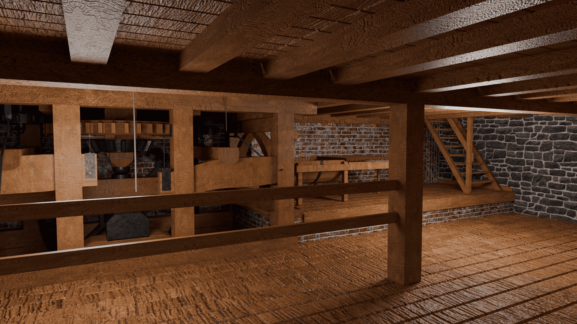 3DCG イギリスの水車小屋(Lurgashall watermill)