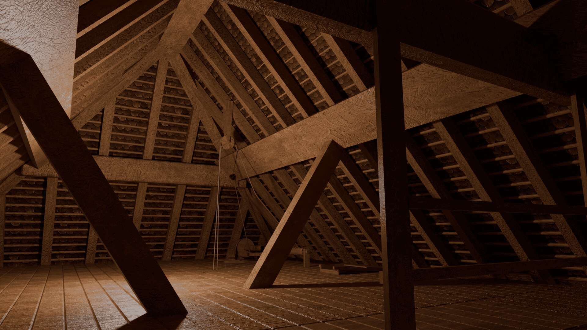 3DCG イギリスの水車小屋(Lurgashall watermill)
