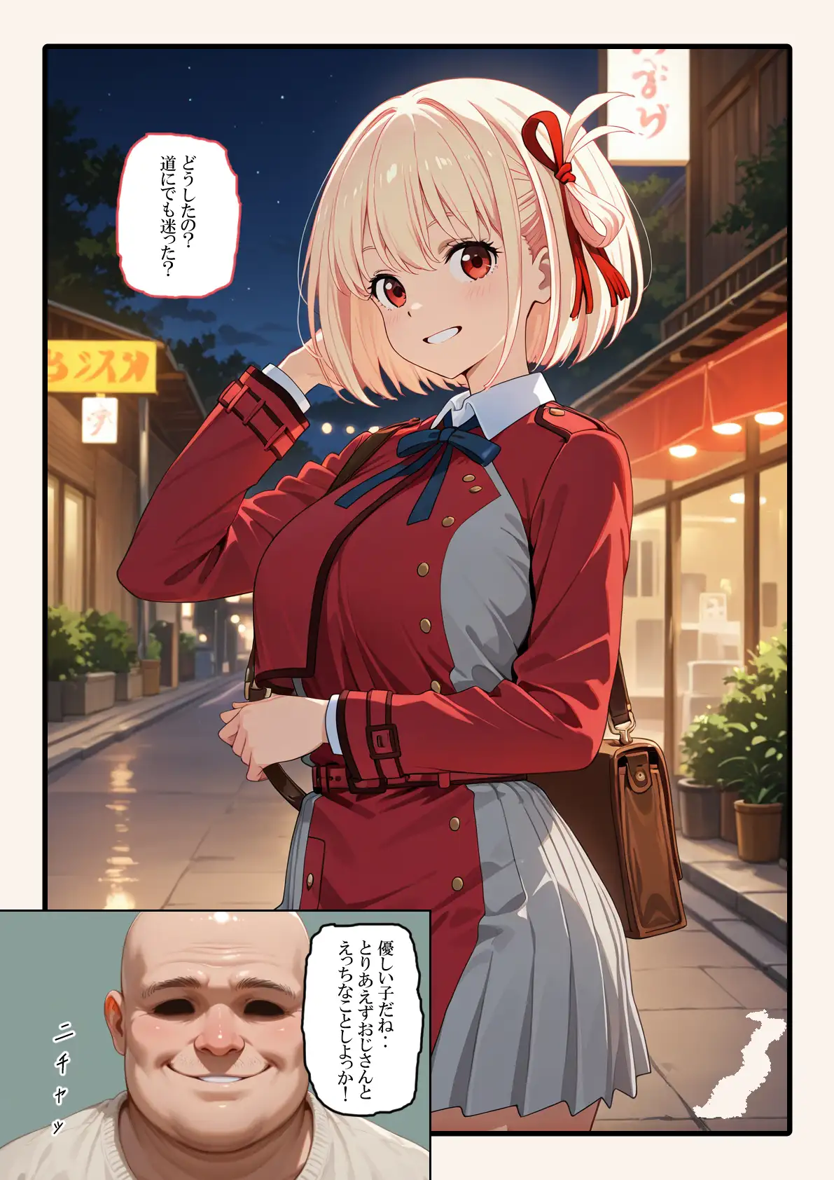 催●おじさんに喫茶リコリ●が狙われました。 薬舐太郎 エロ漫画2