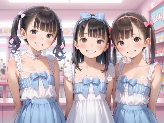 メイドコスで中出しご奉仕つるぺたハーレム 5枚目