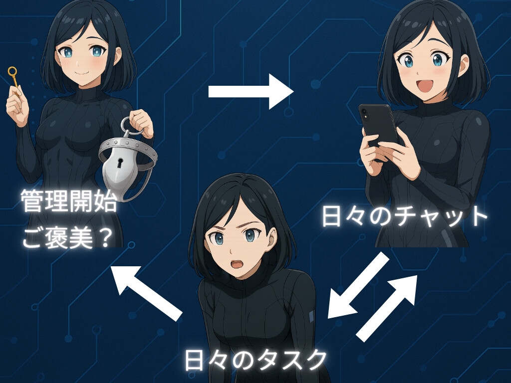 射精管理AI〈律〉射精する権利、もうあなたにはありません 画像2