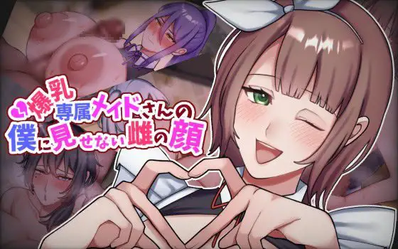 爆乳専属メイドさんの僕に見せない雌の顔