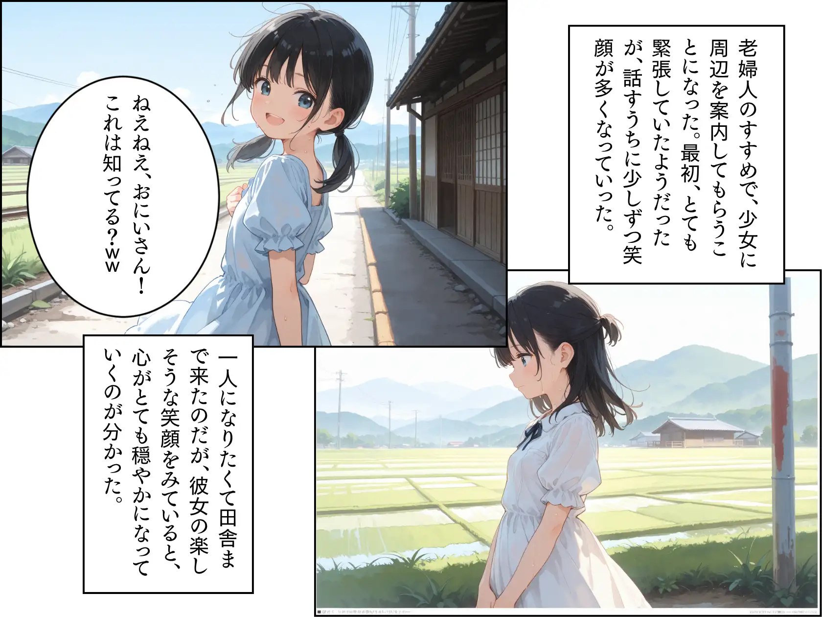 ある夏に田舎の民泊で出会った少女との話。前編 ぱんなっつ エロ画像4