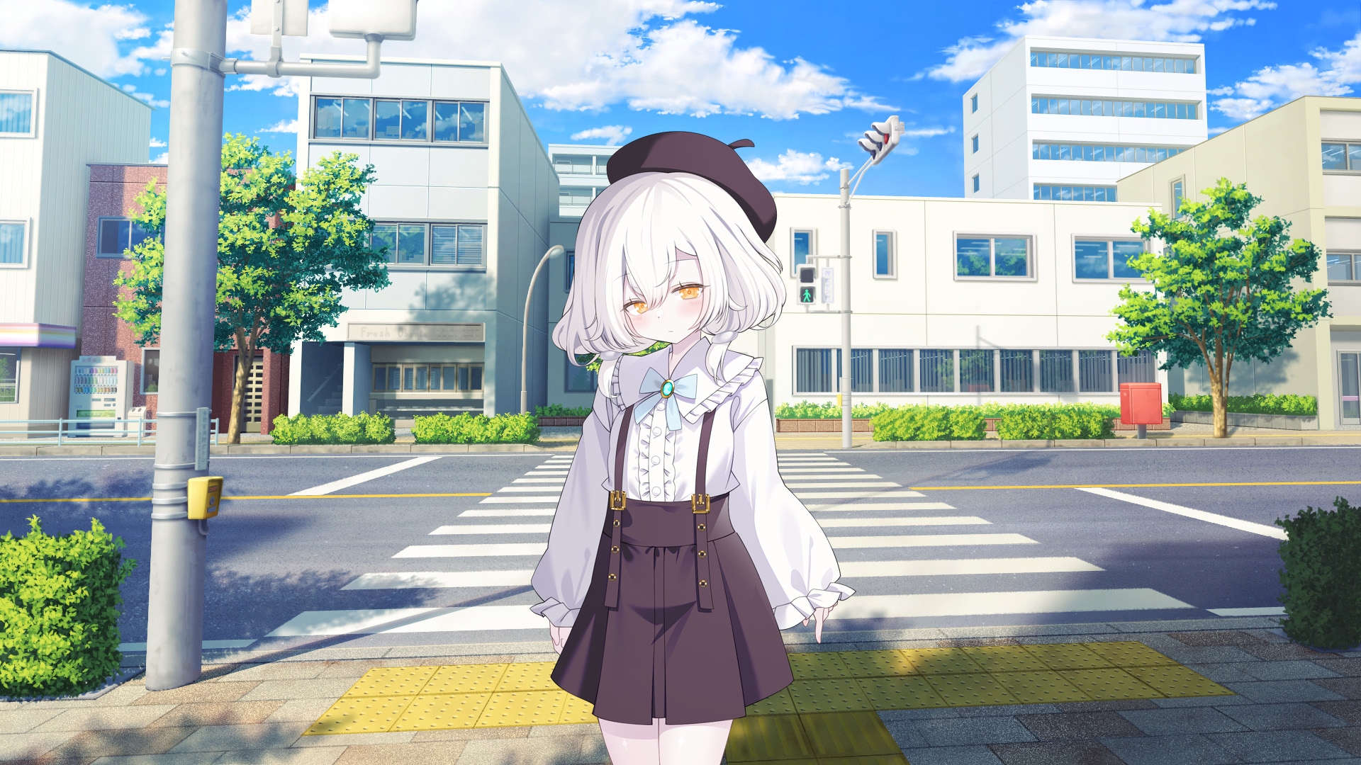 女子学生立ち絵素材12-A 私服編【表情17種】