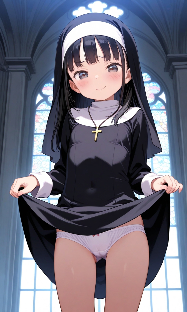 あーめんっ!○リっ子シスターパンチラ集_1